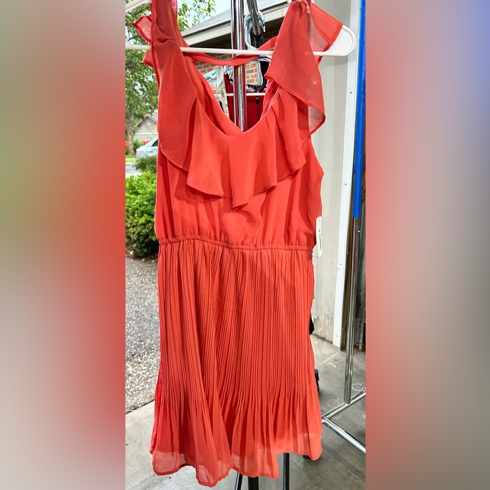 Coral colored dress
